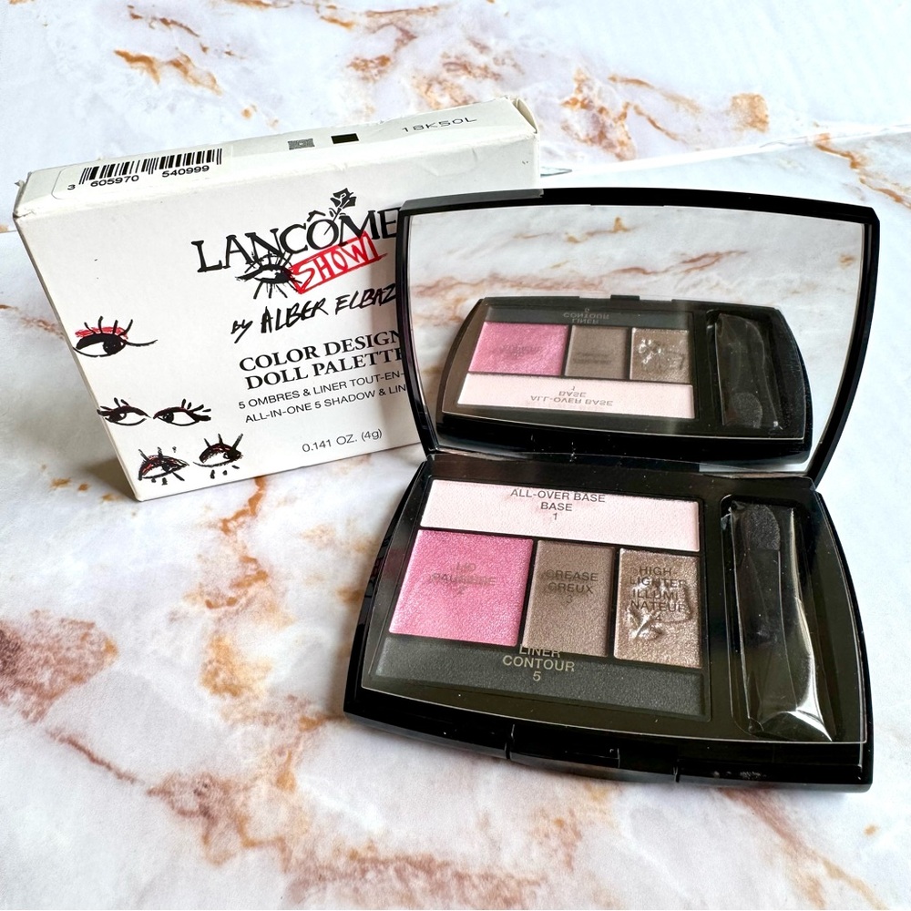 Lancome 203 Rose Coquette Eyeshadow Color Design Doll Palette Shadow and Liner